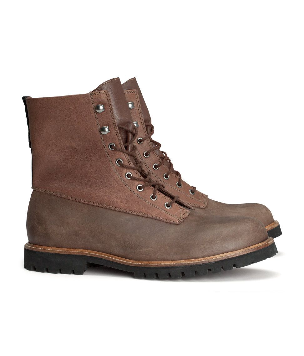 h and m tan boots
