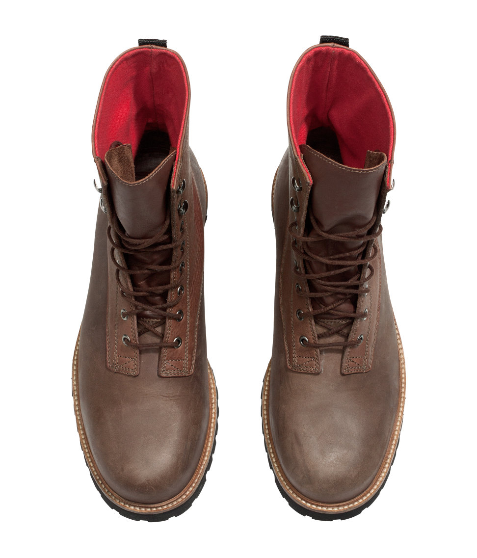 brown boots h&m