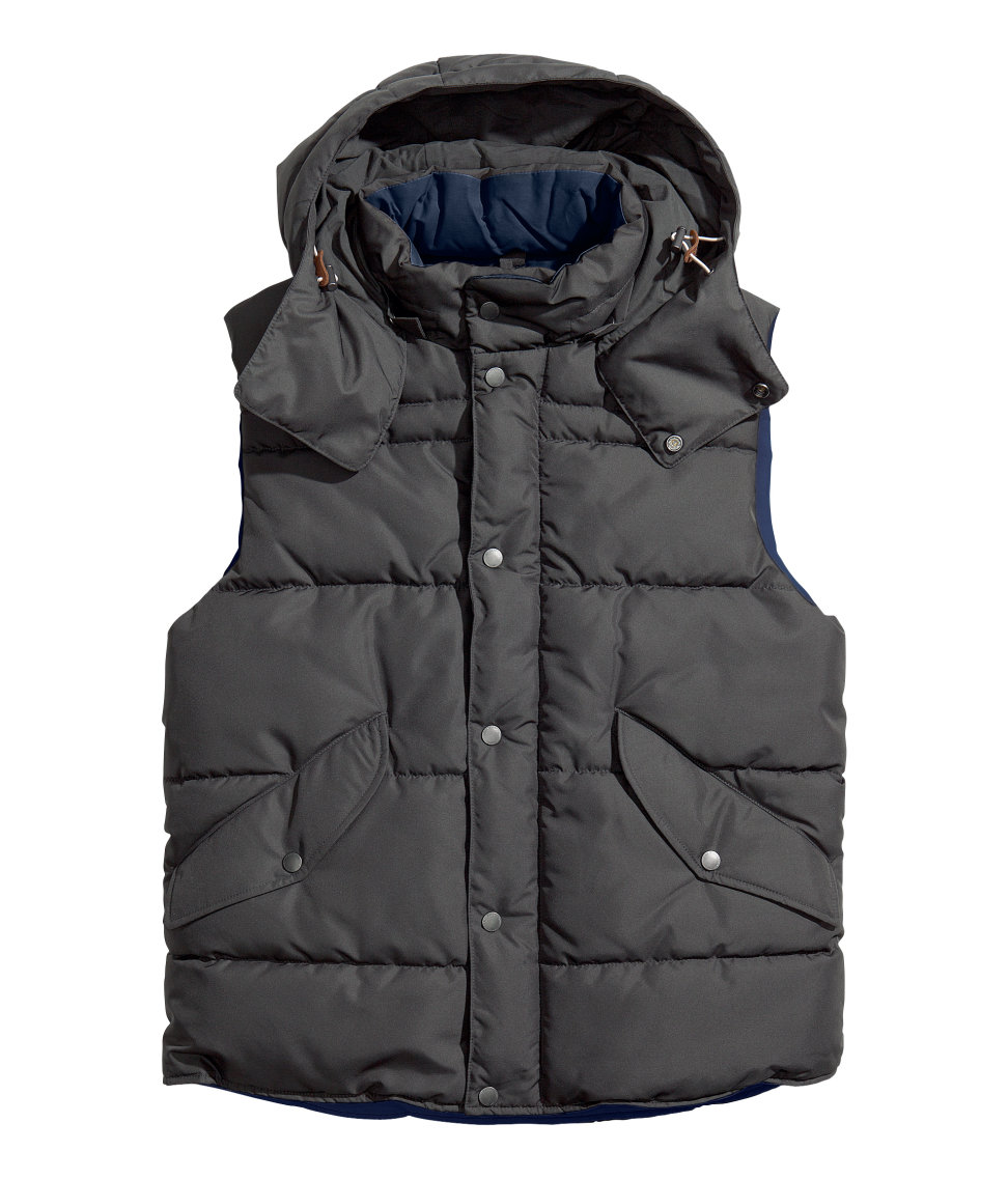 Lyst H&M Padded Waistcoat in Gray for Men