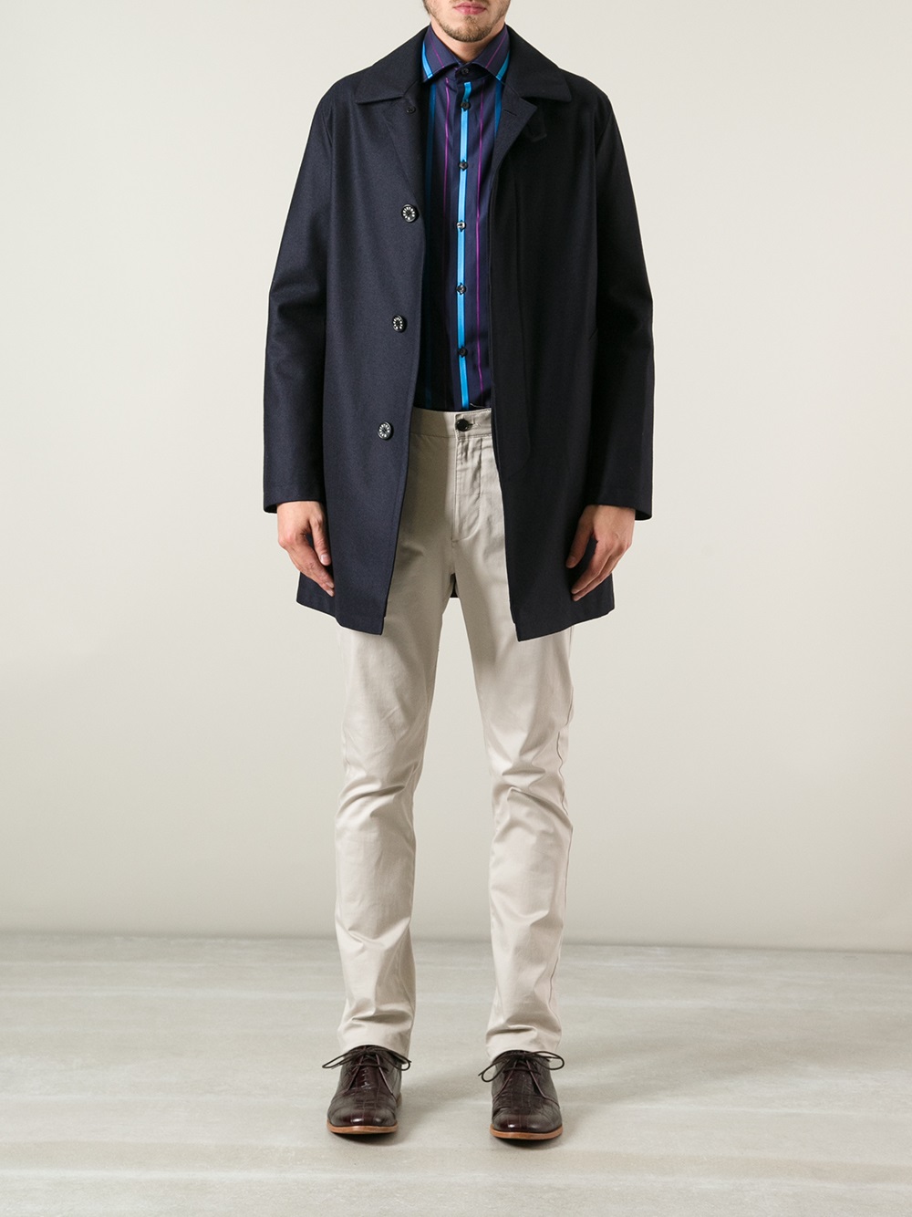 Mackintosh Dunoon Coat in Blue for Men - Lyst