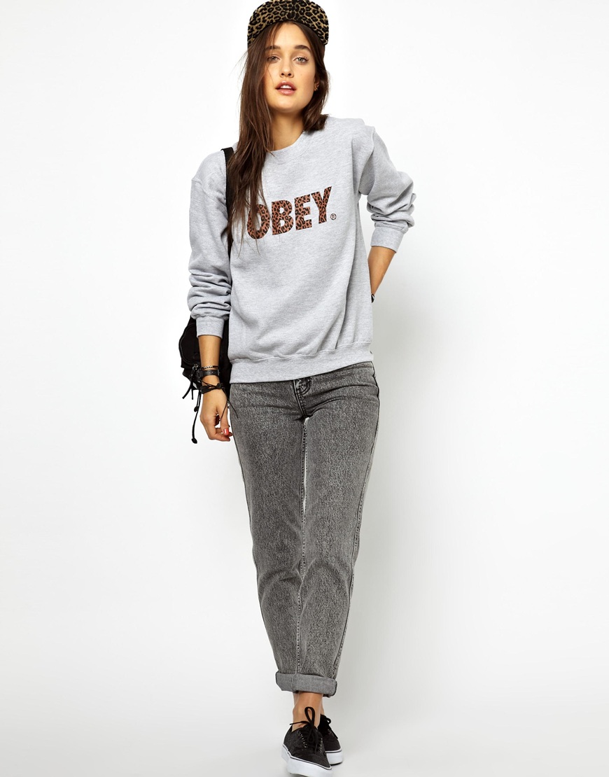 obey leopard hoodie