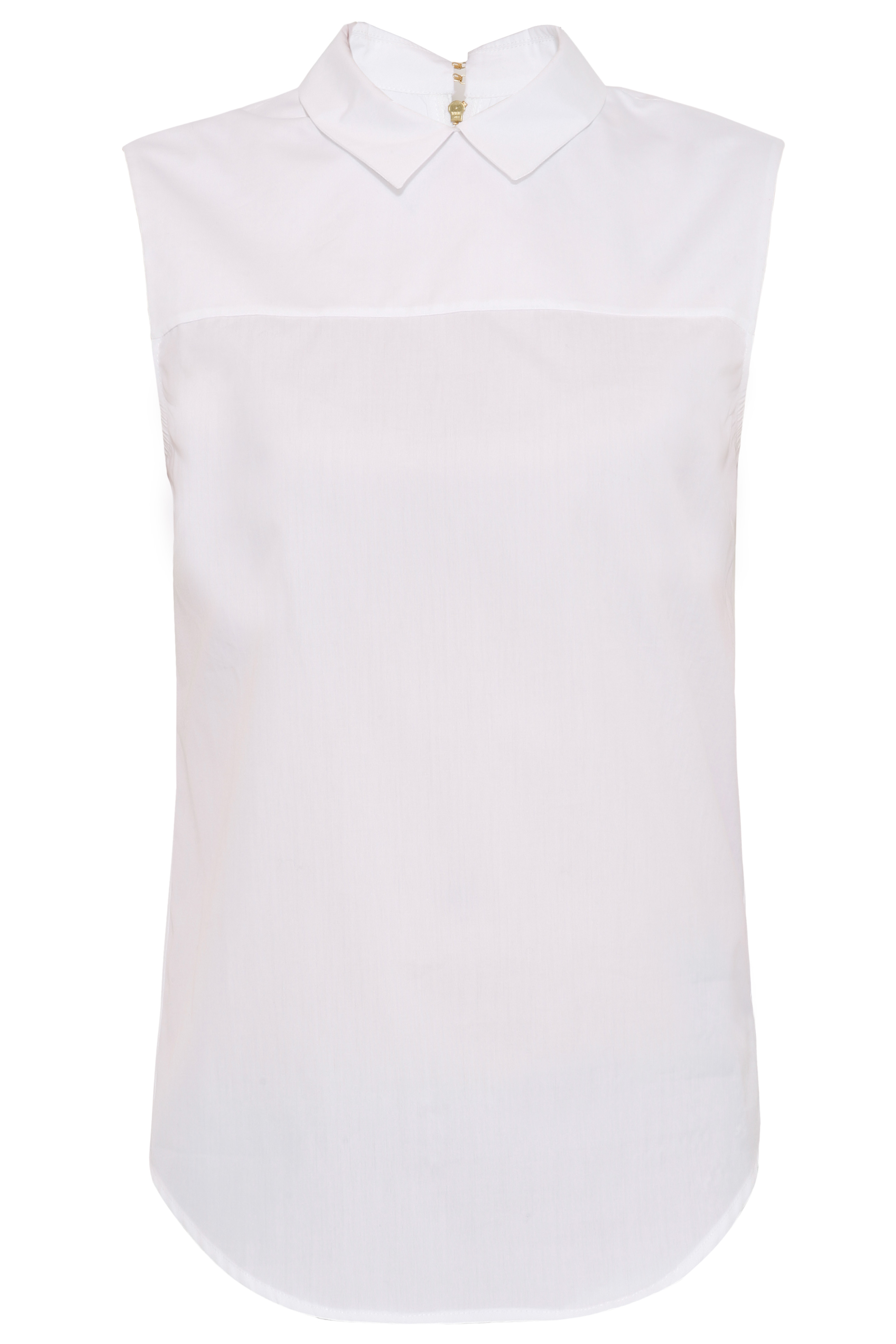 Victoria beckham Zip Back Shirt in White | Lyst