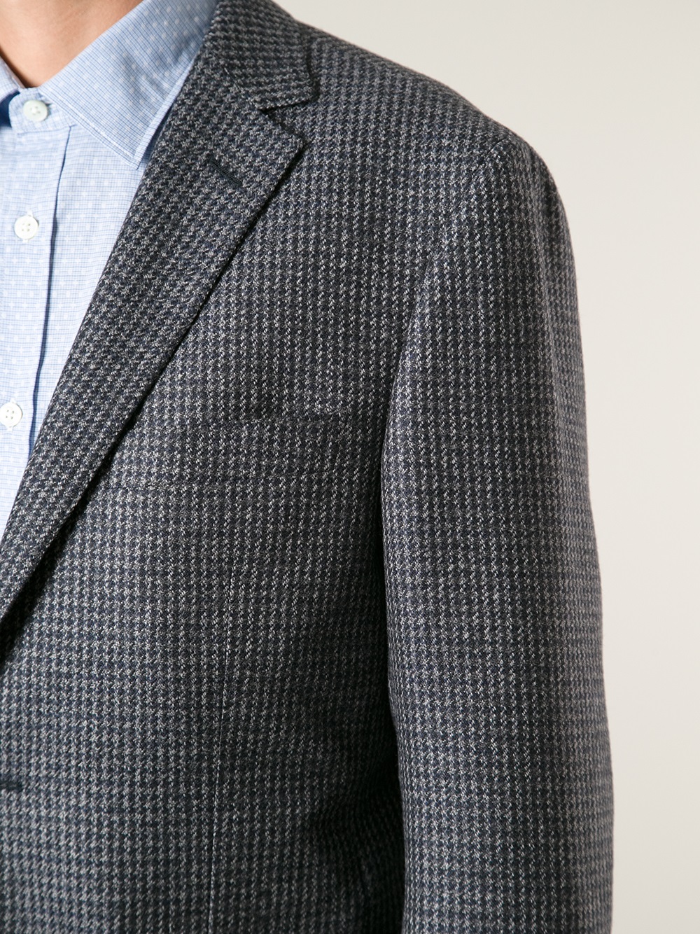 Grey houndstooth blazer Clearance