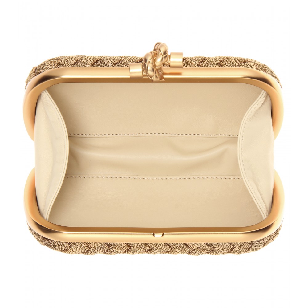 Bottega Veneta Gold Knot Clutch at 1stDibs