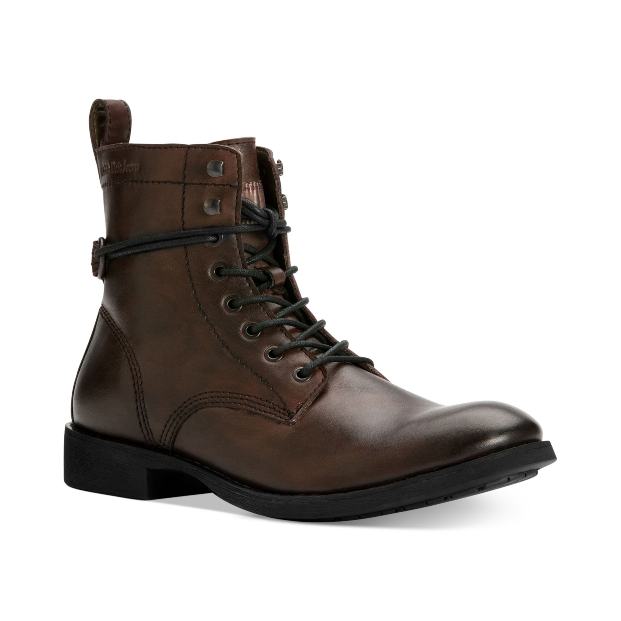 Calvin Klein Hewett 2 Motorcycle Boots in dk Brown (Brown) for Men - Lyst