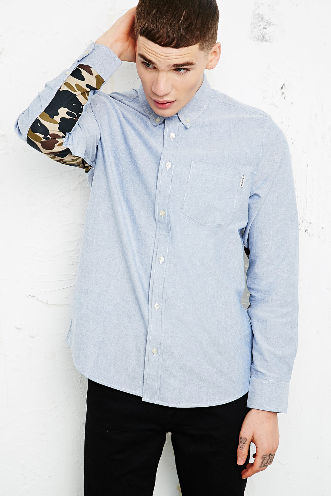 camo oxford shirt