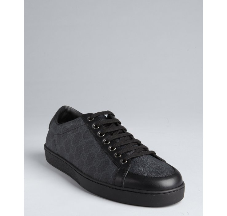 gucci black shoes mens