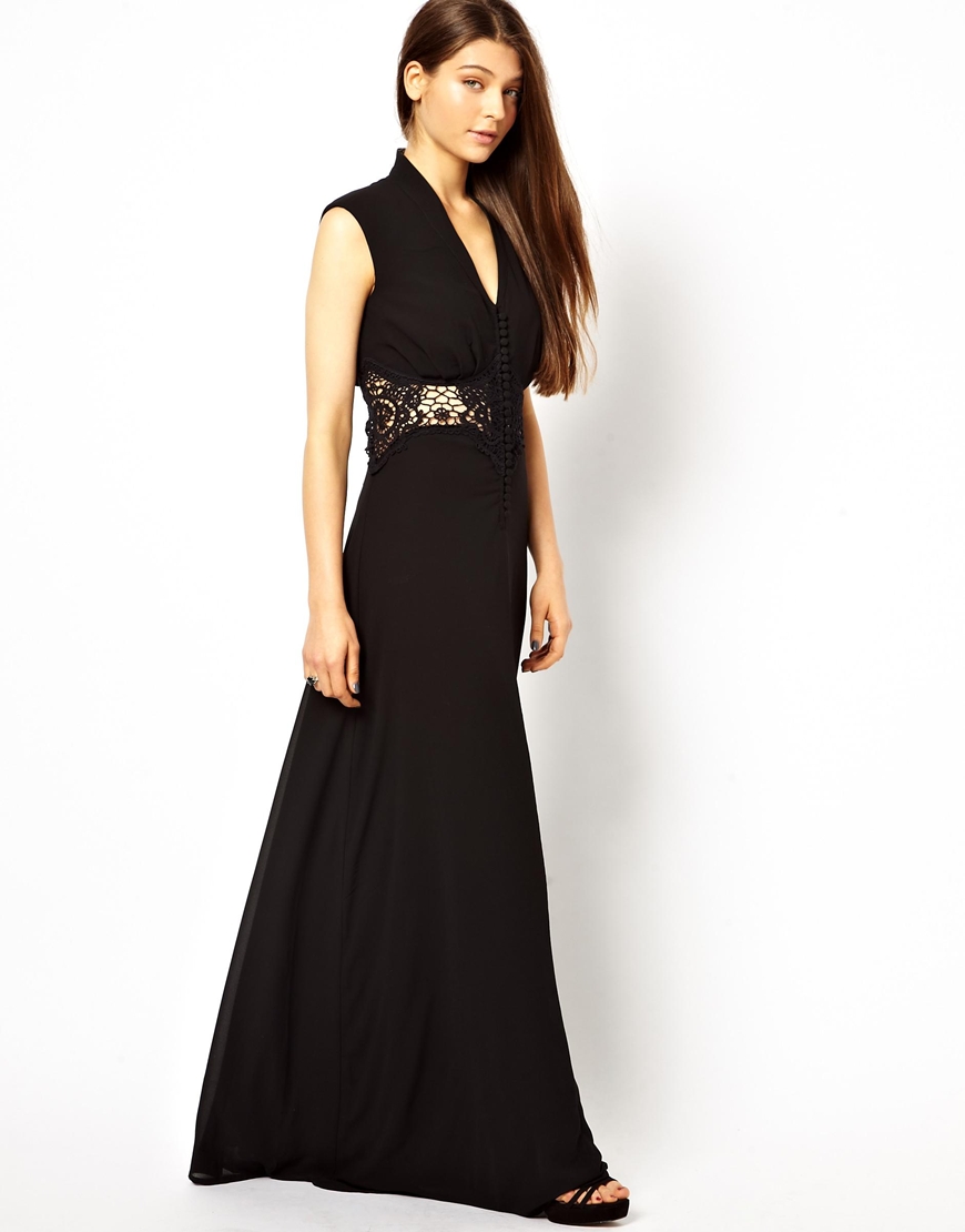 jarlo black lace dress