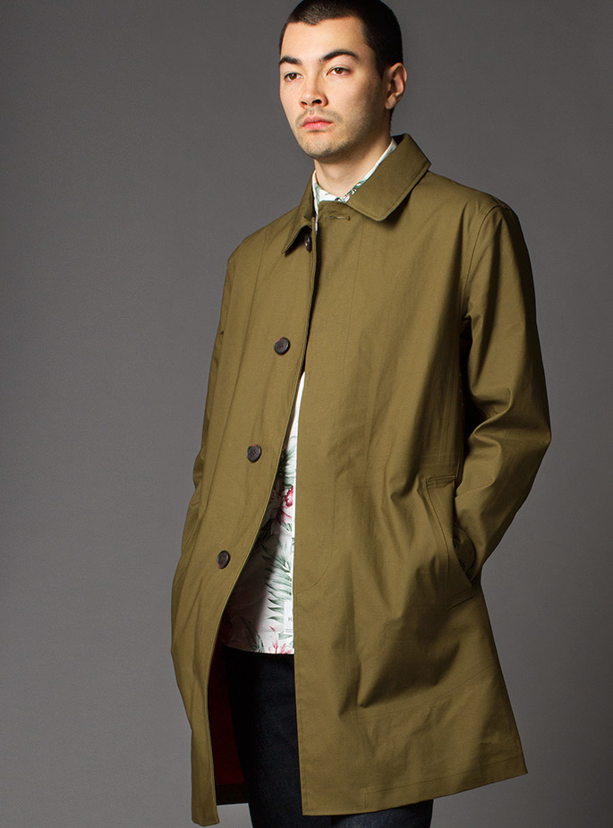 Jack Spade Bonded Trench in Khaki for Men Lyst