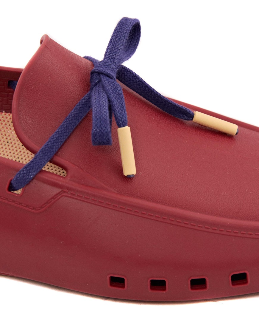 ASOS Mocks Rubber Loafers in Red for 