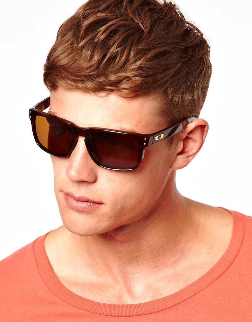 Lyst Asos Holbrook Sunglasses in Brown for Men