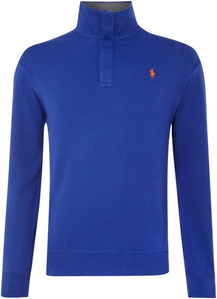 Ralph Lauren Golf Half Zip Sweater in Blue for Men (royal blue) | Lyst