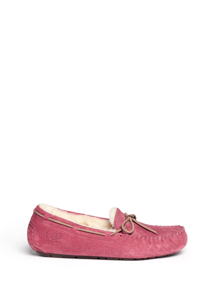 ugg dakota slippers ugg dakota shearling slippers in pink lyst ugg dakota slippers ugg dakota shearling slippers in pink lyst