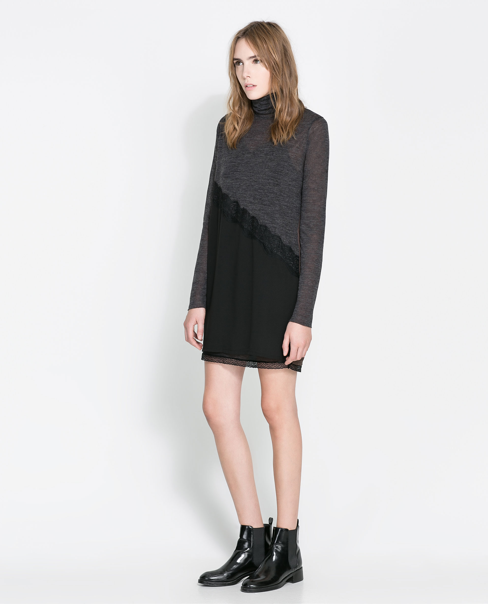 zara wool dress
