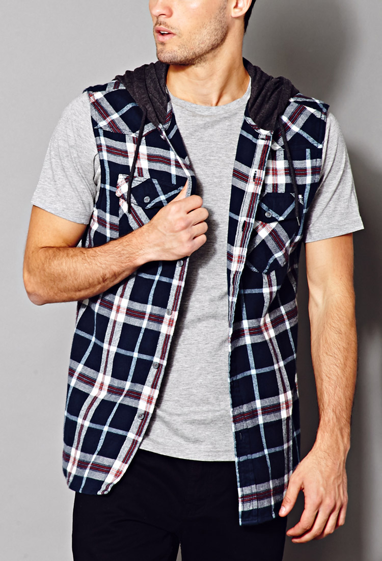 Lyst - Forever 21 Sleeveless Plaid Shirt You've Been Added To The ...