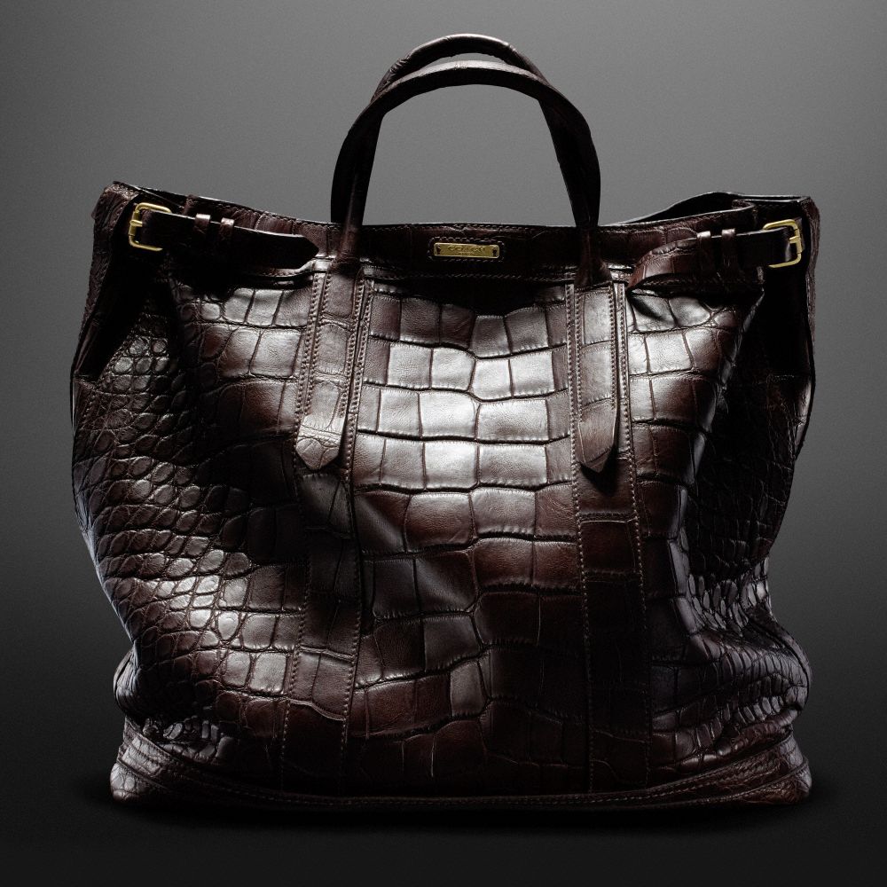 Coach black Croc-Embossed Leather Studio Shoulder Bag | Harrods UK