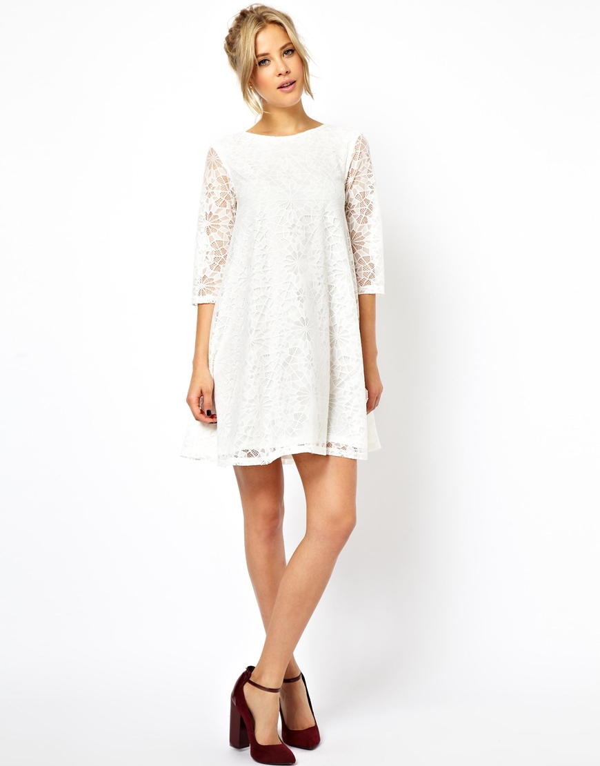half black half white dress asos