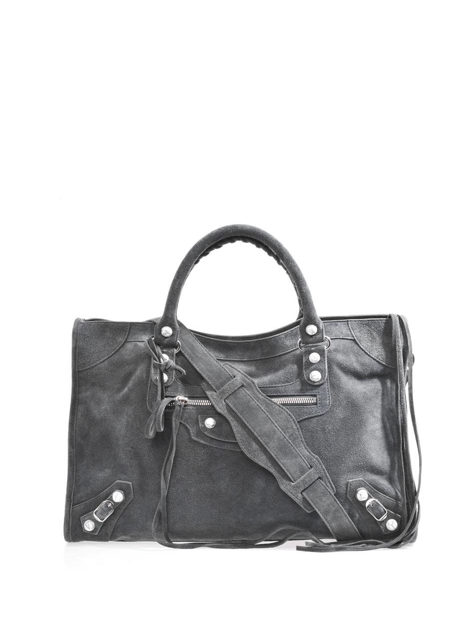 cheap balenciaga suede bag