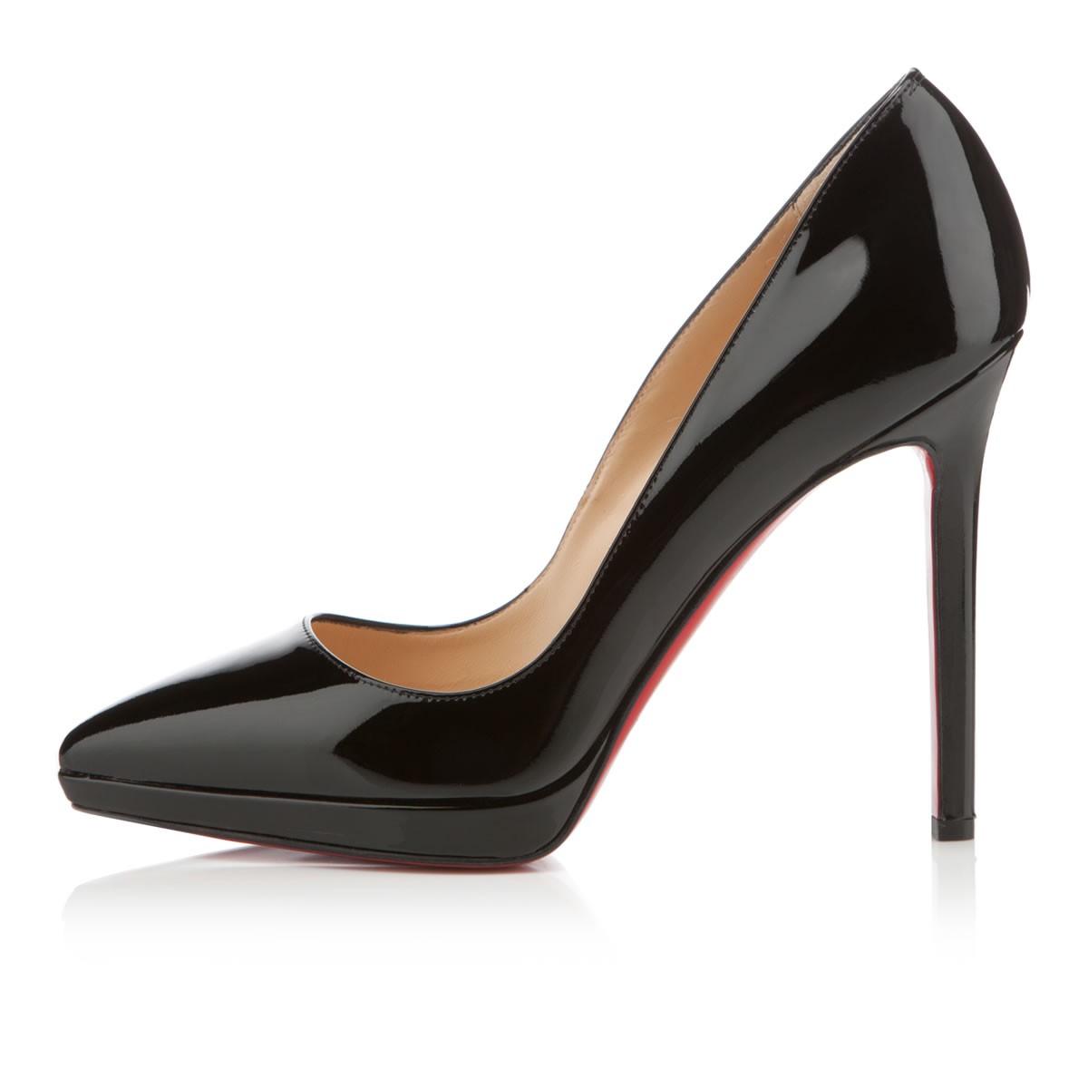 christian louboutin patent leather asymmetrical d\u0026#39;Orsay pumps ...