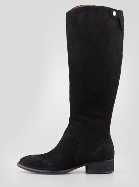 Donald J Pliner Peso Brushed Suede Boot Black in Black | Lyst