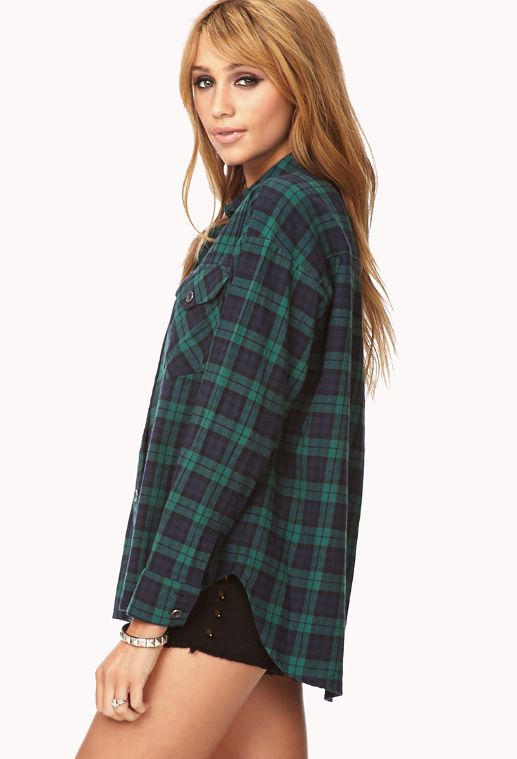 white and blue plaid shirt mens