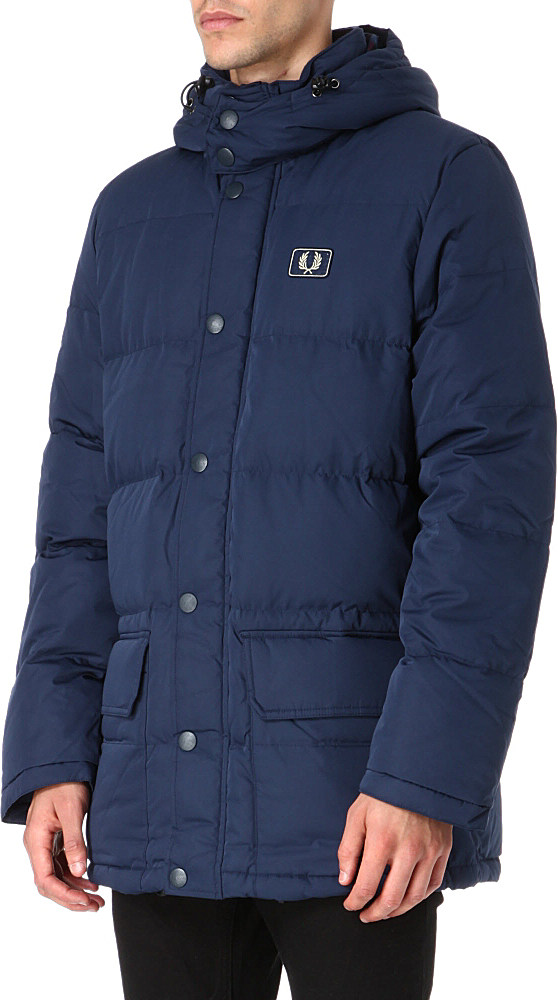 Fred Perry Down Arctic Jacket in Dark Carbon (Blue) for Men - Lyst