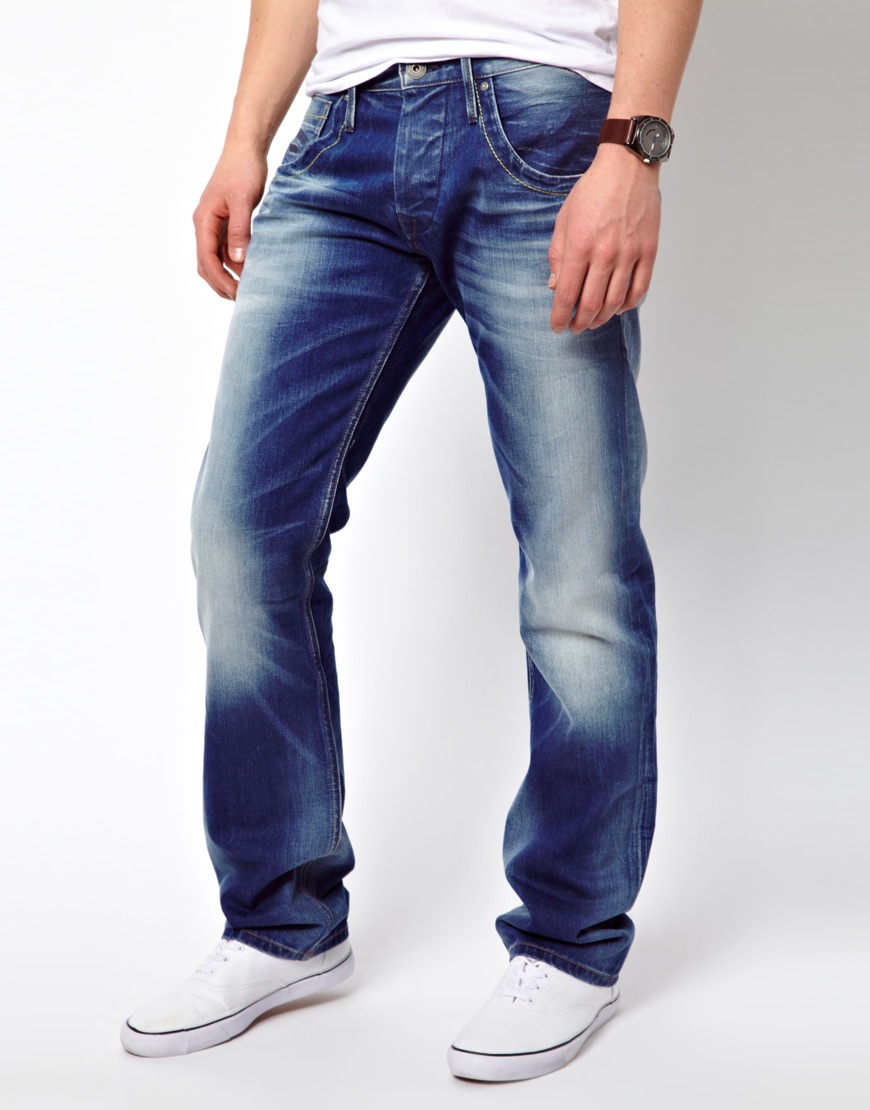 Lyst - Pepe Jeans Tooting Regular Fit Mid Wash in Blue for Men