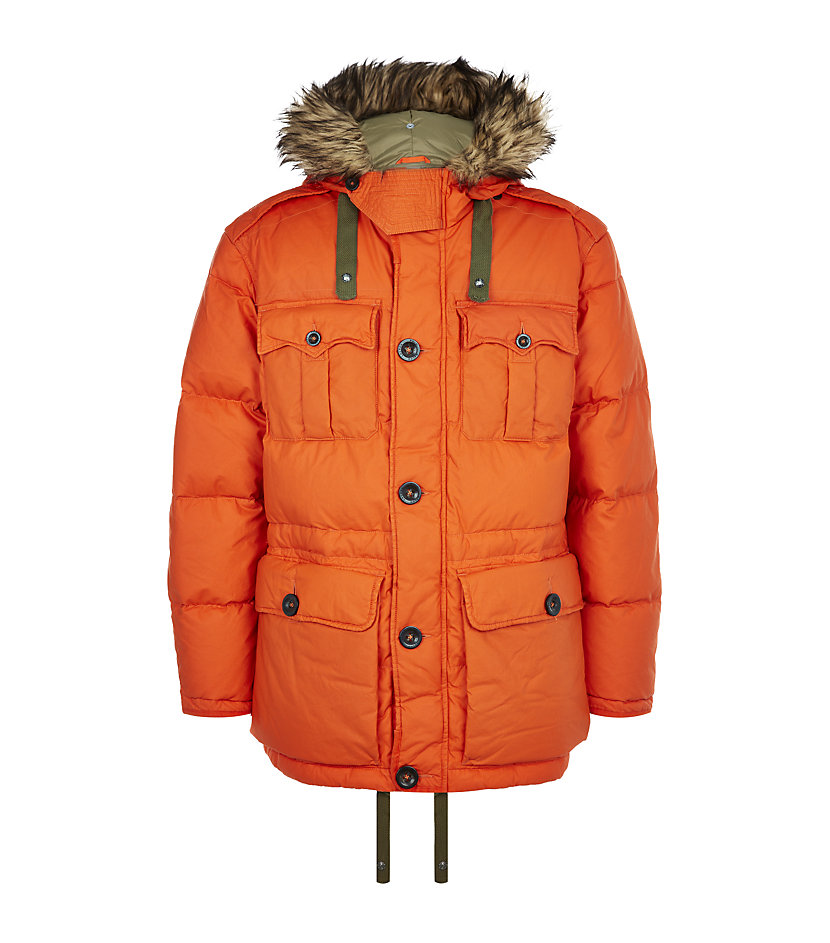 Polo Ralph Lauren Himal Down Parka in Orange for Men - Lyst