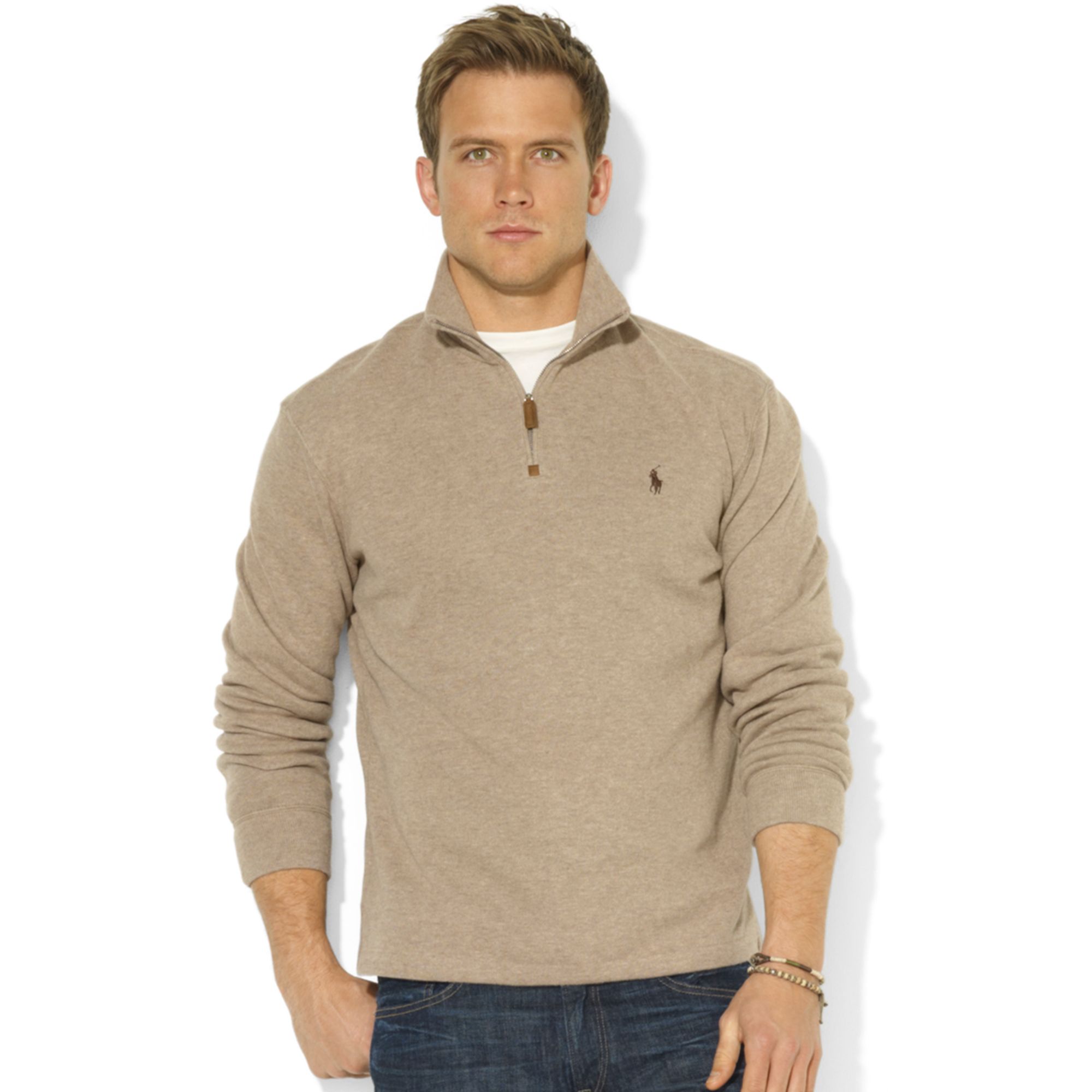 half zip up sweater men