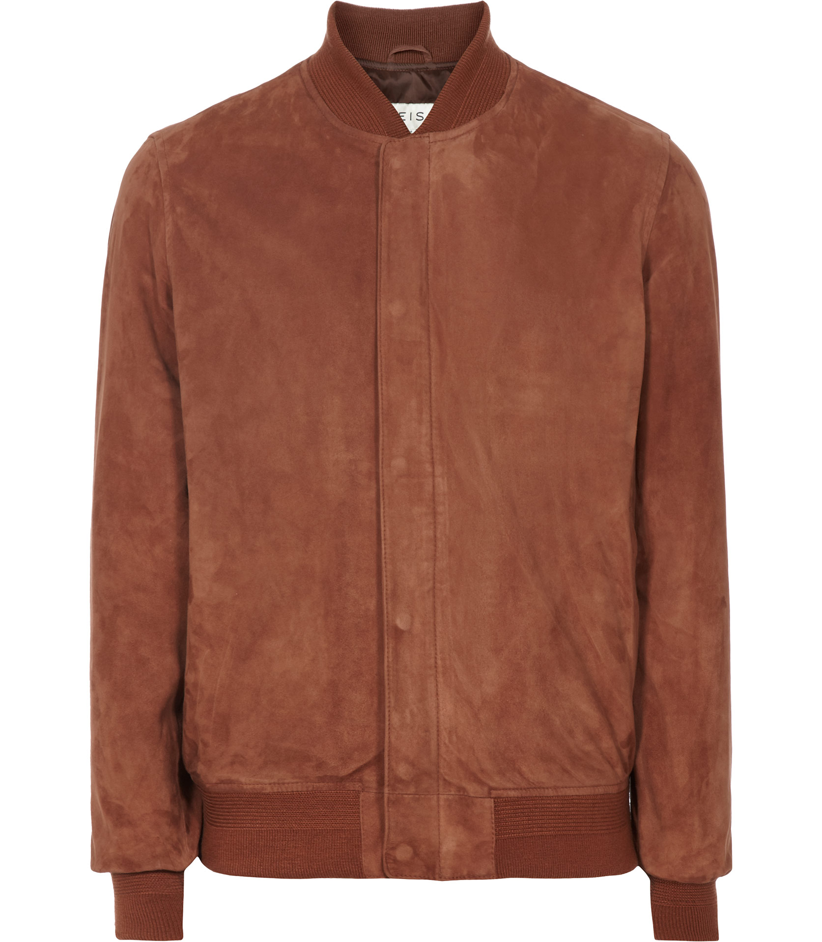 Lyst Reiss Madson Suede Bomber Jacket in Brown for Men