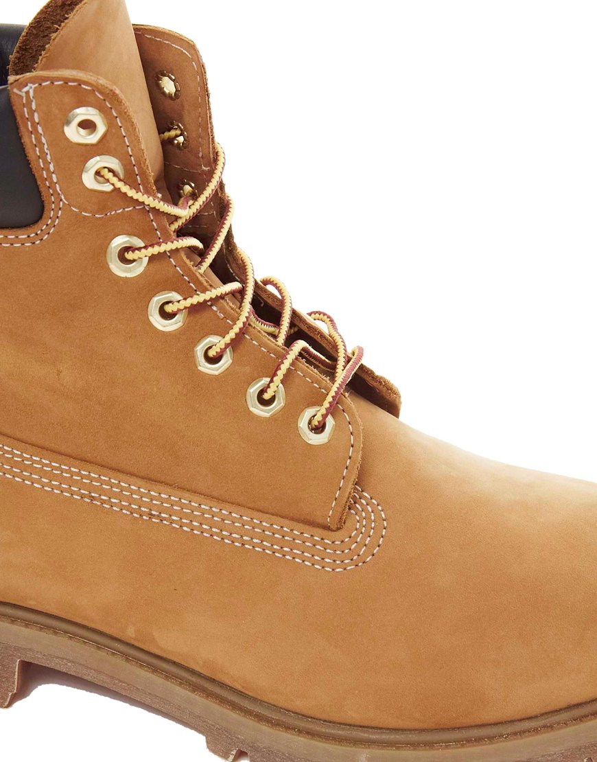 blue and brown timberlands