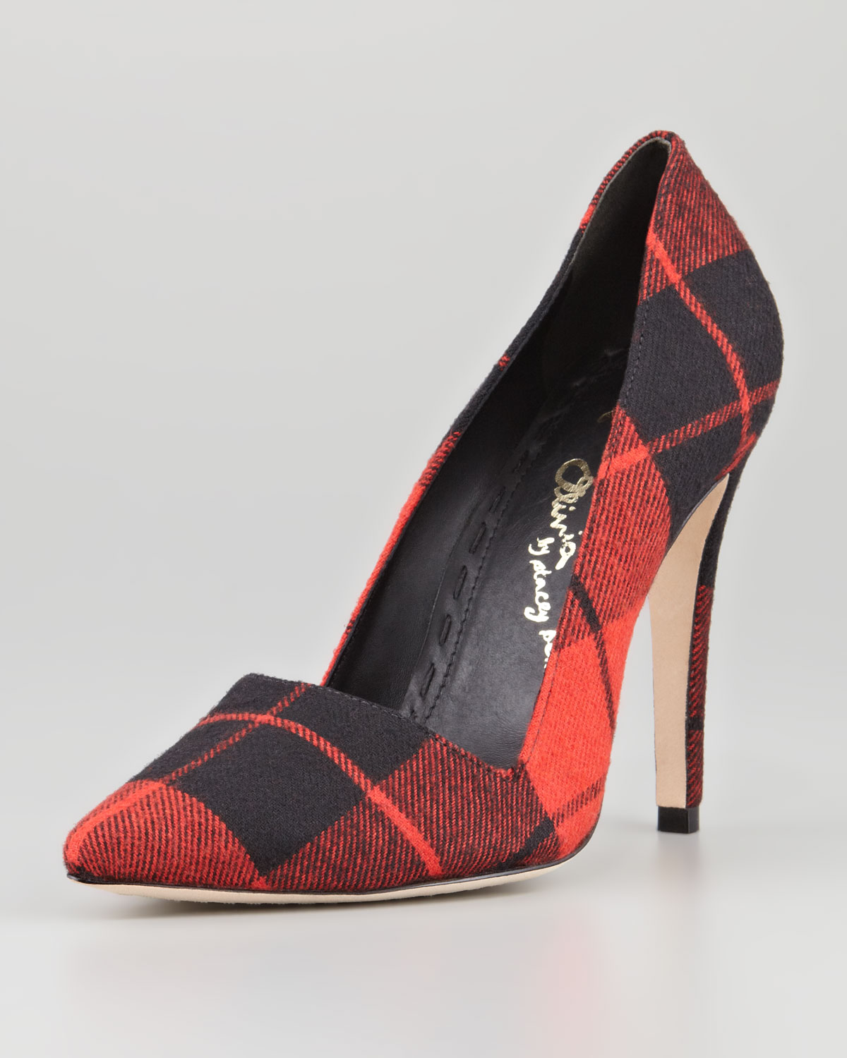 buffalo plaid pumps