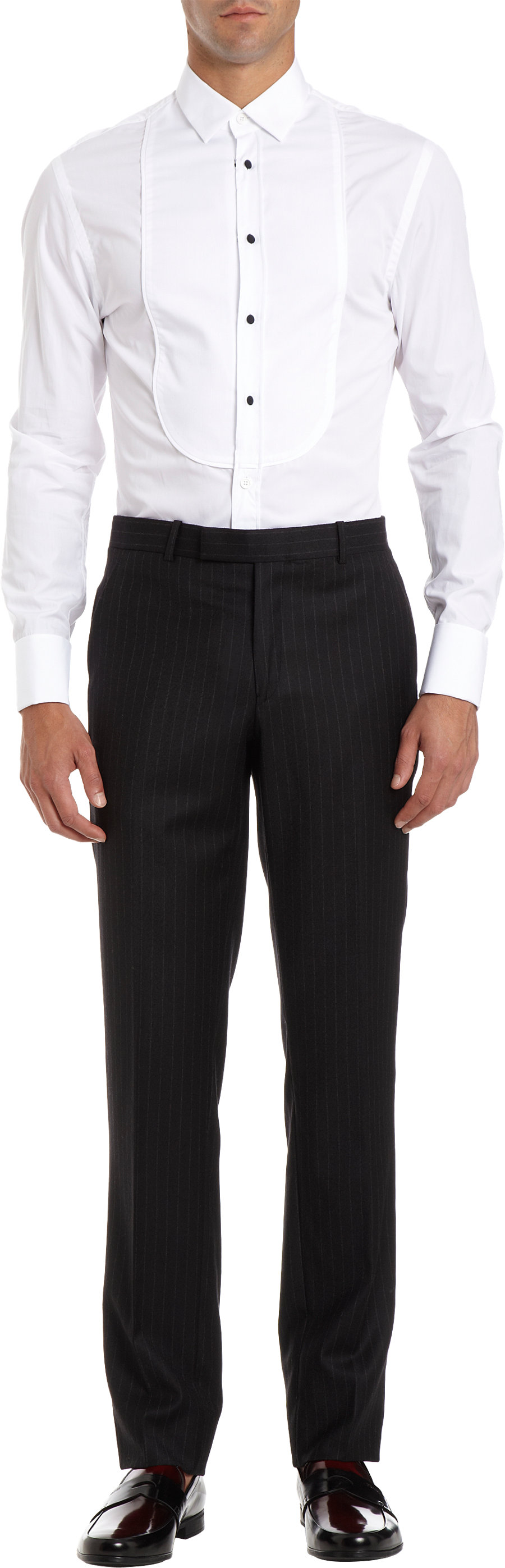Band of outsiders Tuxedo Shirt in White for Men