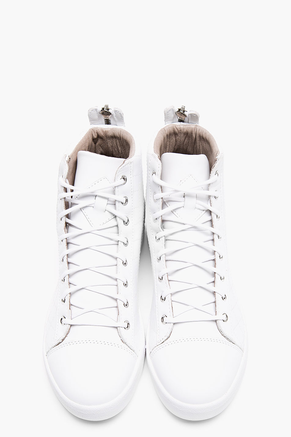 diesel white high tops
