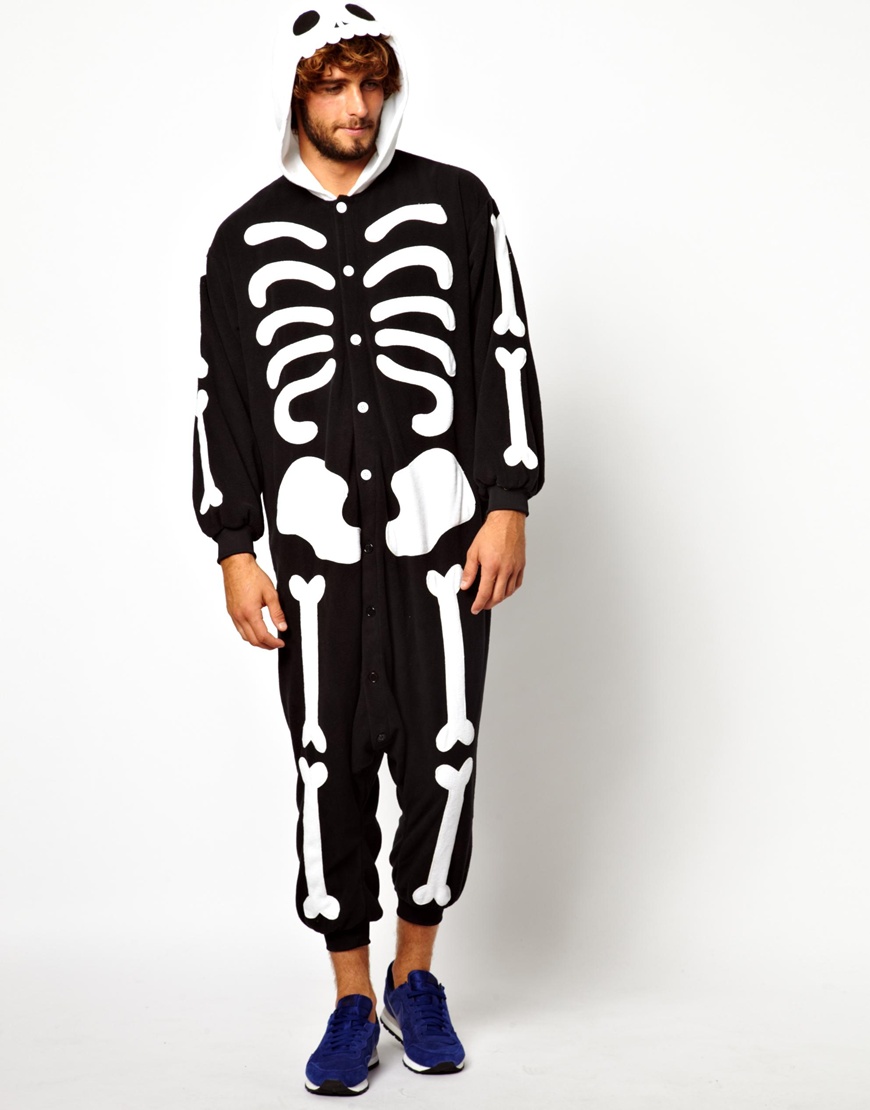 asda skeleton onesie
