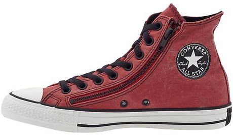 Converse Chuck Taylor All Star Double Zip Hi Vintage in Red for Men ...