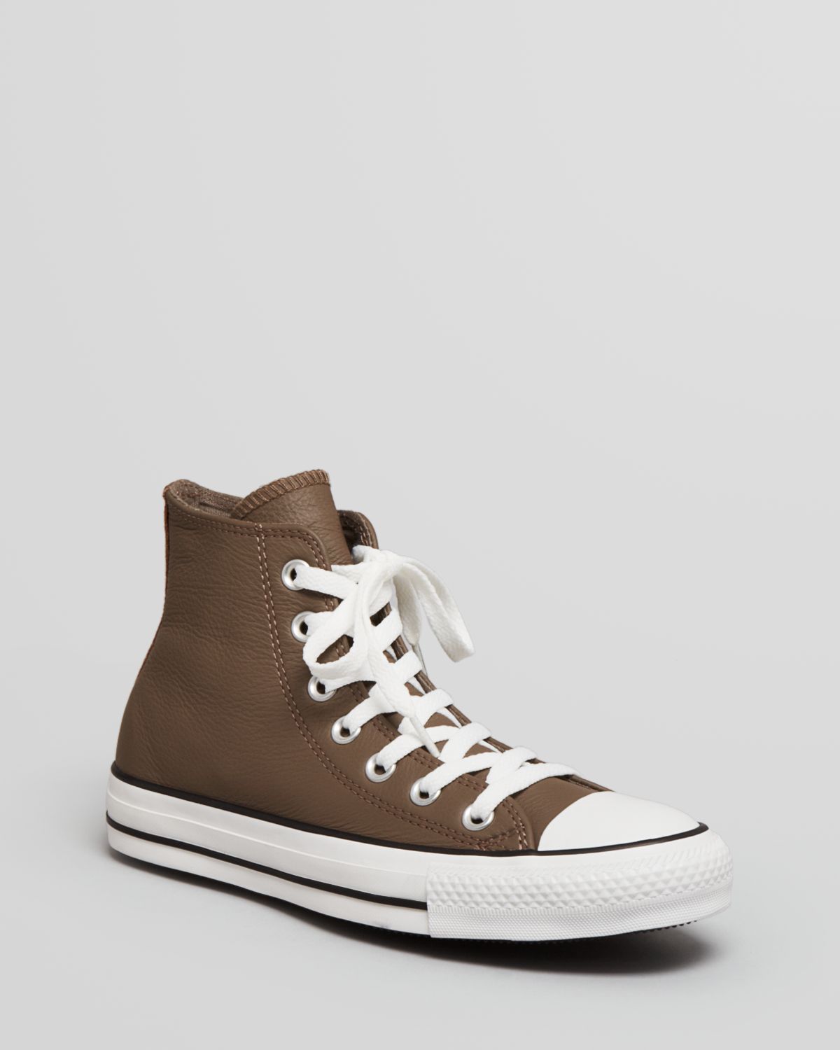 Converse Unisex Leather High Tops Chuck Taylor in Brown - Lyst