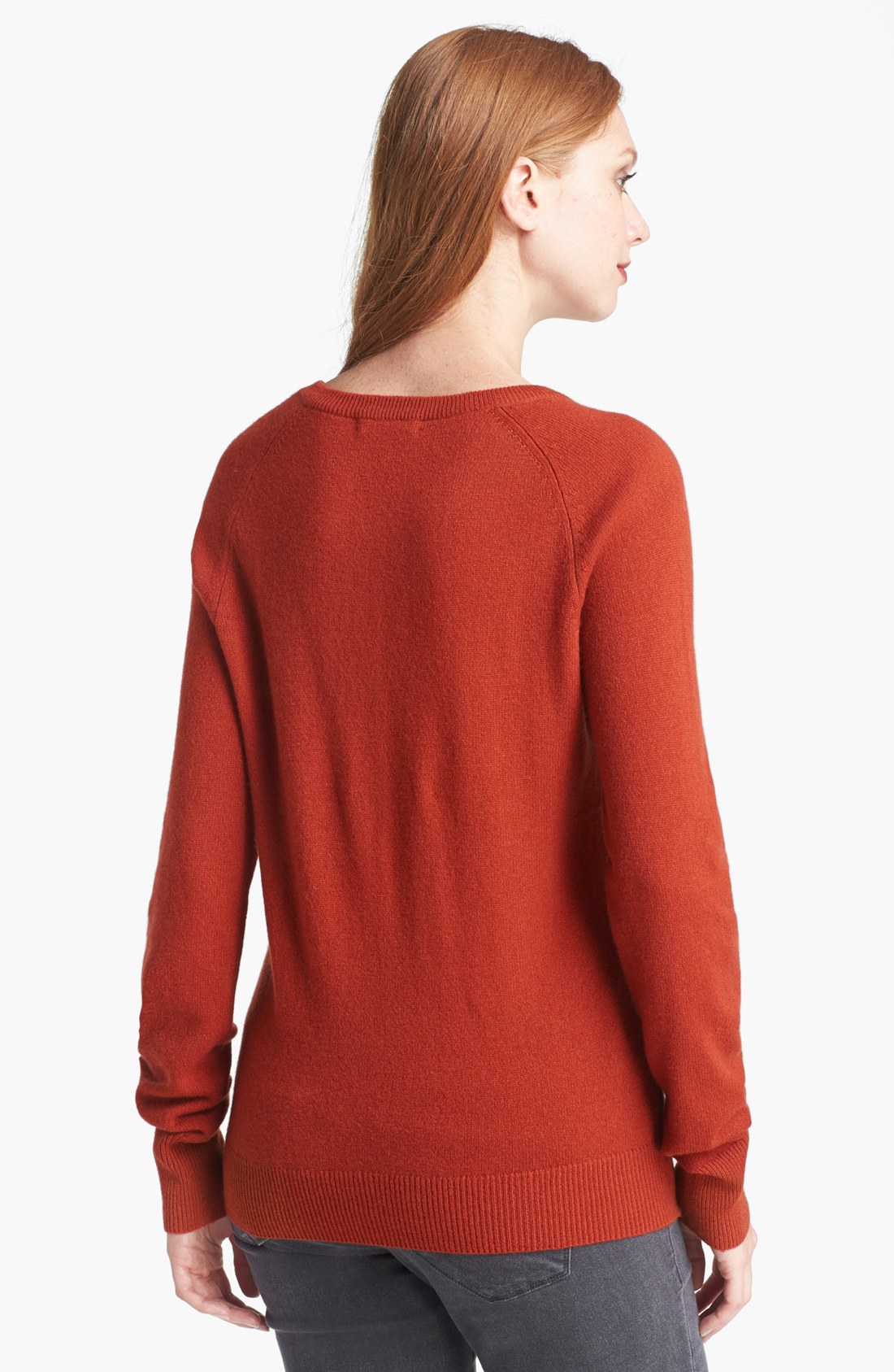 Equipment Sloane Crewneck Cashmere Sweater in Orange (Rust) Lyst
