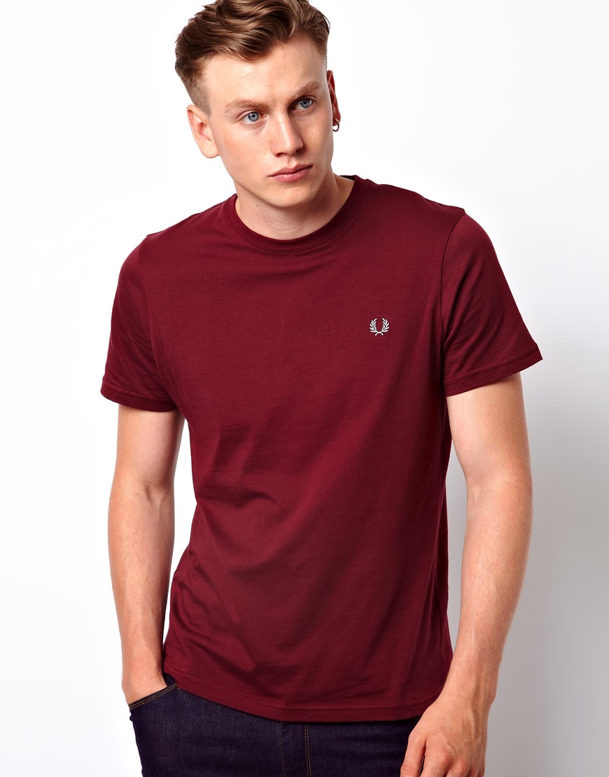 red fred perry t shirt