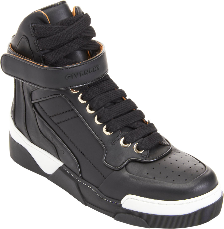 Givenchy High Top Ankle Strap Sneaker in Black for Men | Lyst