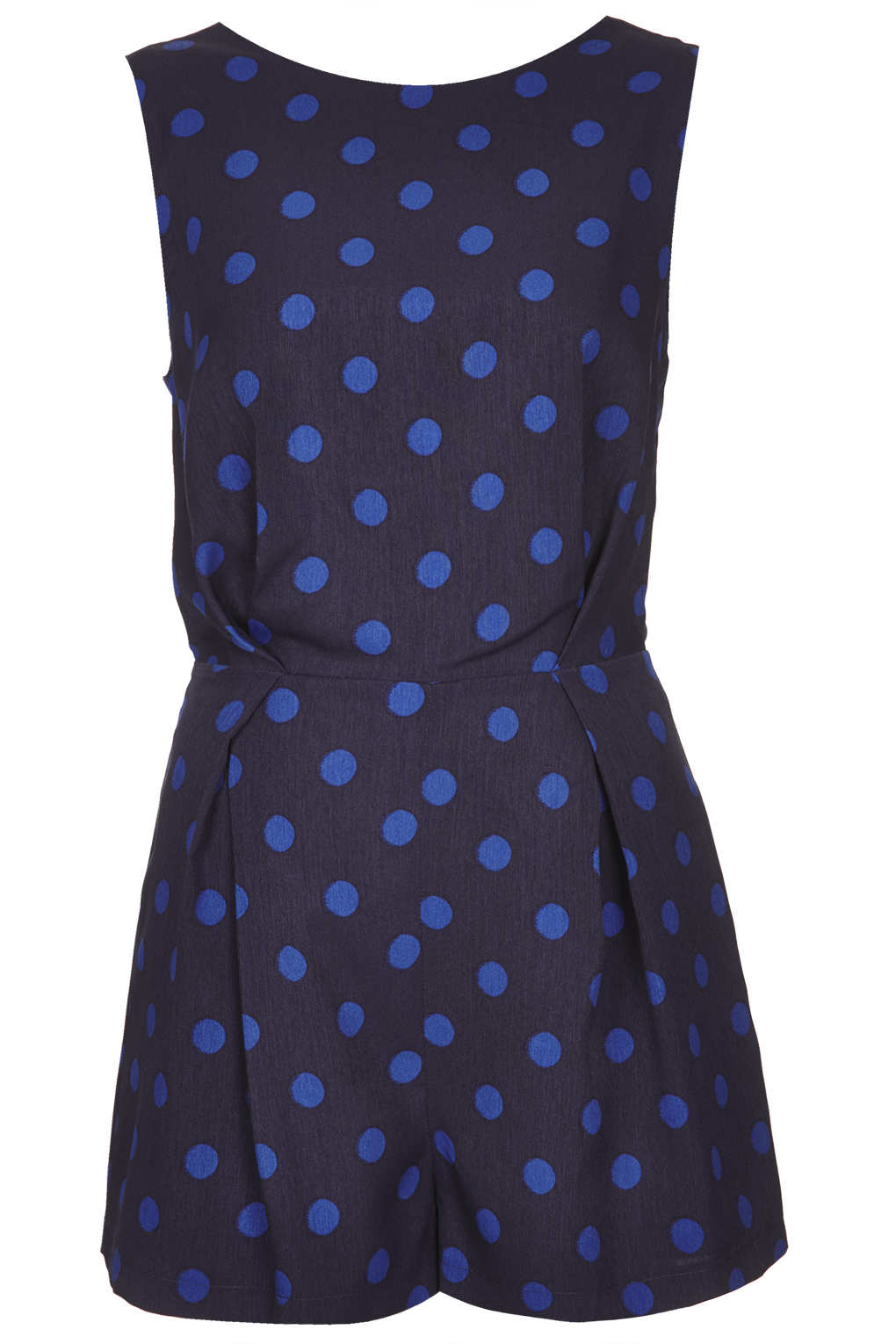 topshop spot taffeta occasion dress in blue