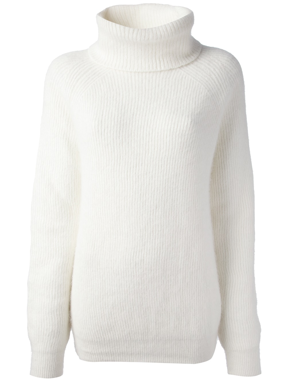white jumper high neck