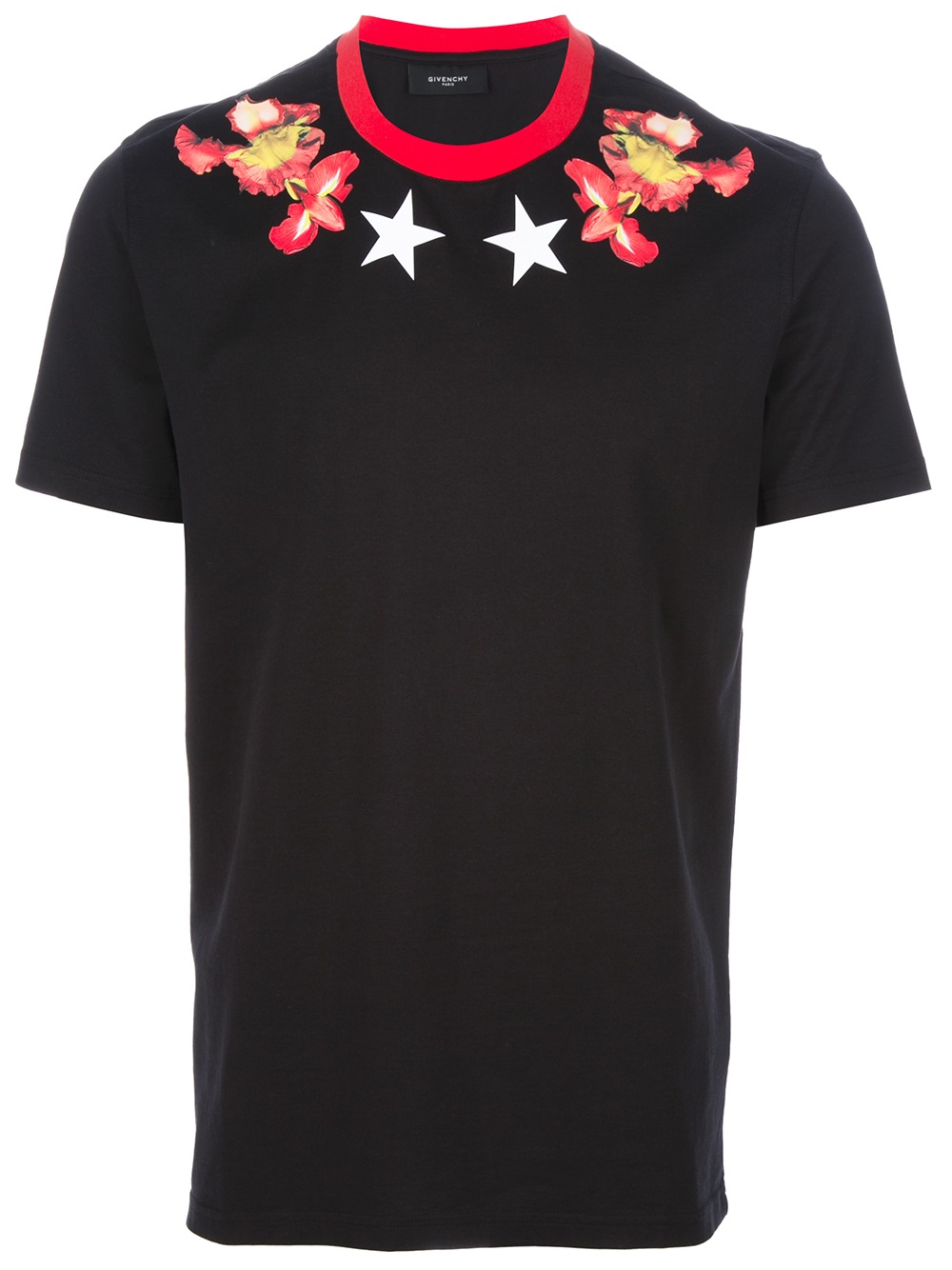 Lyst - Givenchy Floral Print Tshirt in Black for Men
