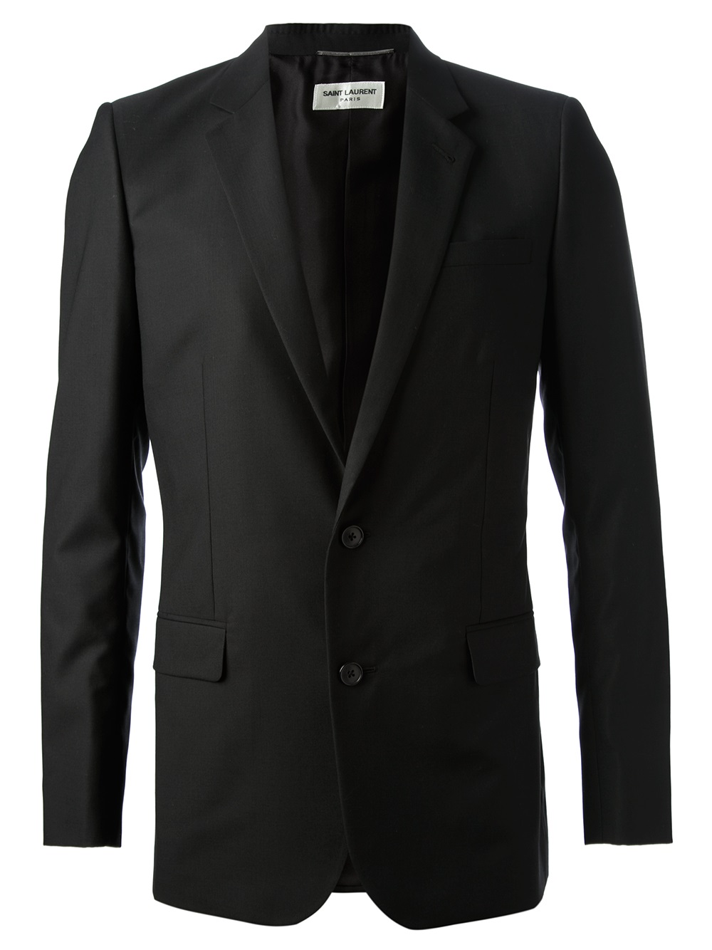 Lyst Saint Laurent Button Up Jacket in Black for Men Lyst Saint Laurent Button Up Jacket in Black for Men
