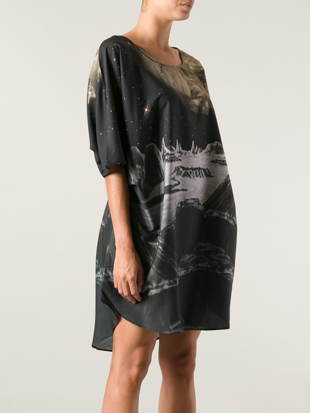 Star moon print dress Clearance