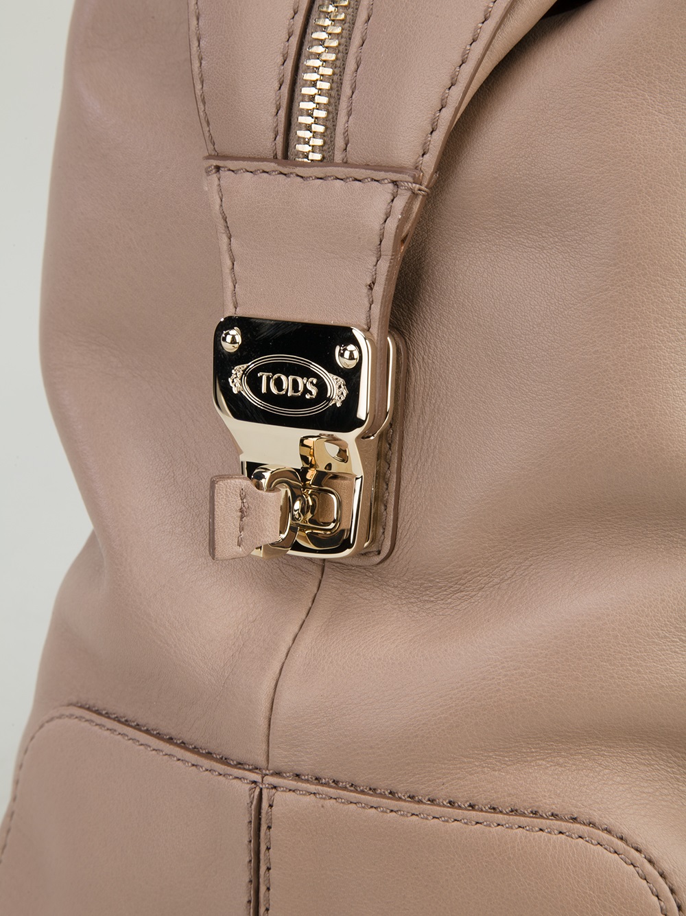 Tod's Dbag Small Bowling Bag in Natural Lyst