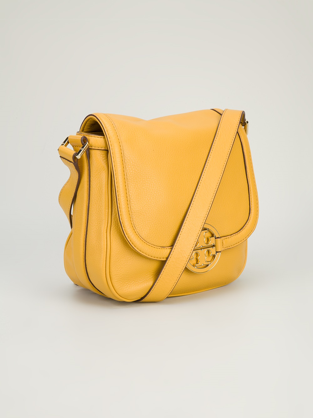 Tory Burch Amanda Round Crossbody Bag in Yellow & Orange (Yellow) - Lyst
