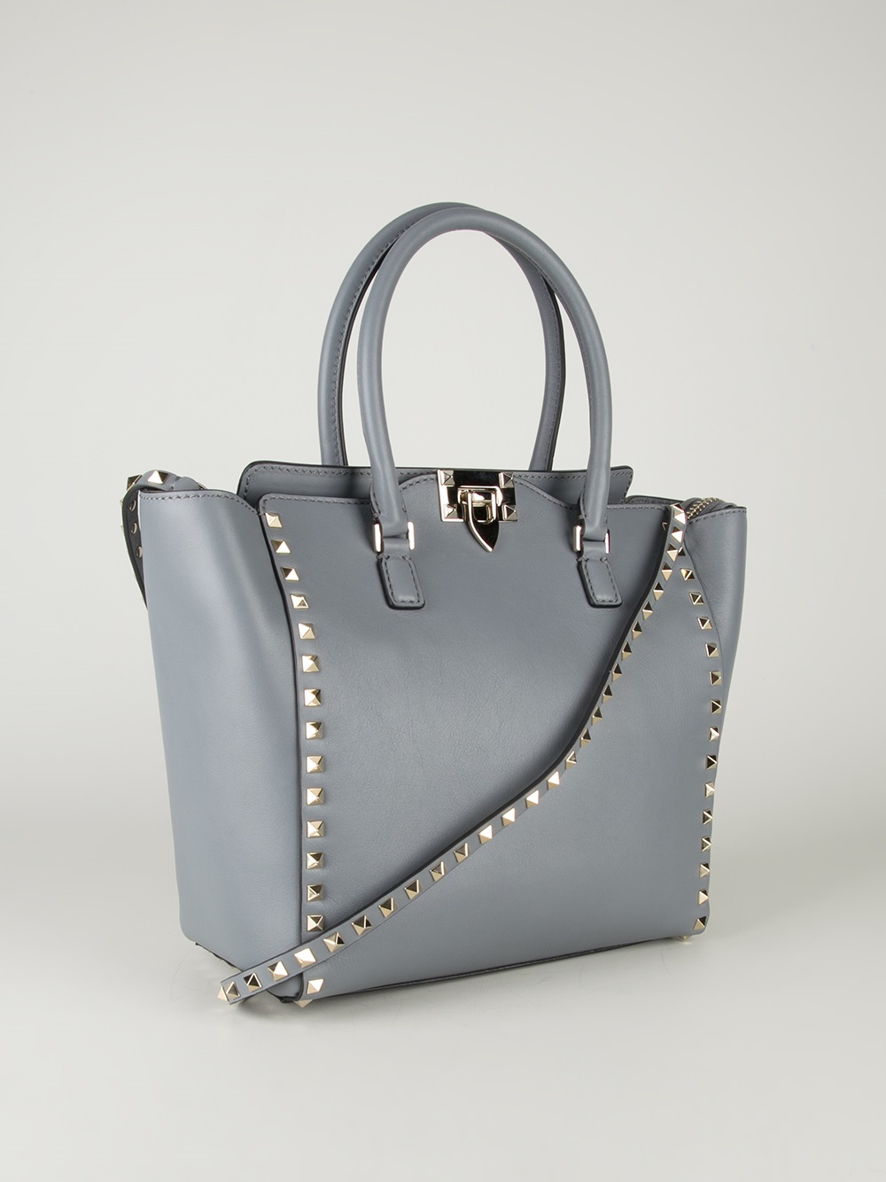 Lyst Valentino Rockstud Tote Bag in Gray