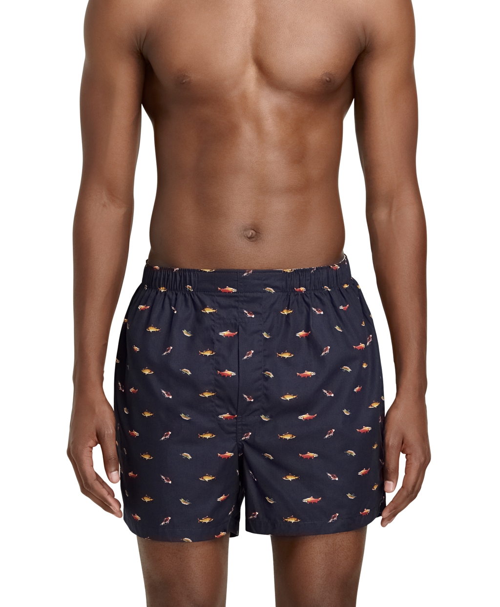 Brooks Brothers Traditional Fit Fly Fishing Boxers in Navy (Blue) for ...
