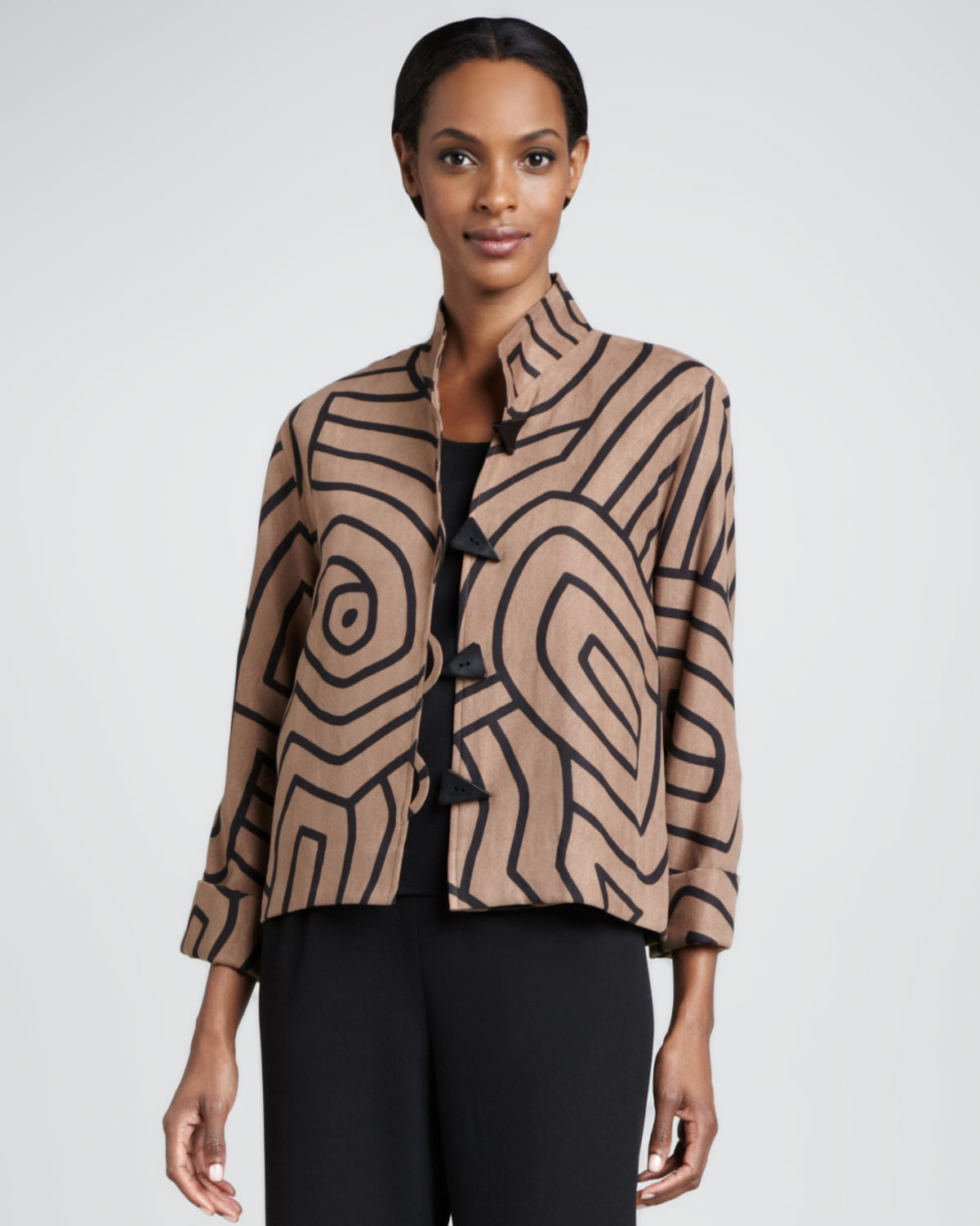 Caroline Rose Graphic Suede Boxy Jacket in Pink (rose) Lyst